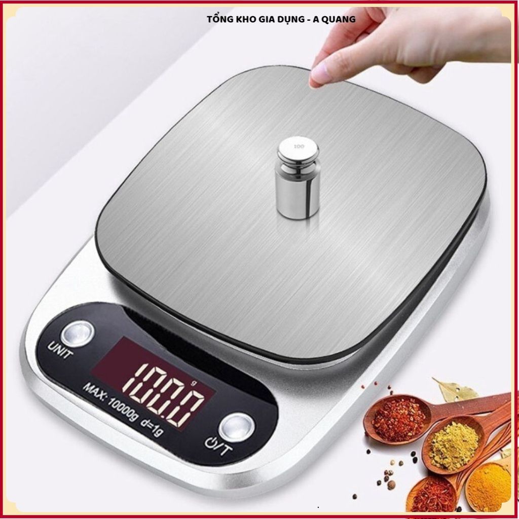 CÂN TIỂU LY ĐIỆN TỬ MINI 0.1G ĐẾN 10KG, CÂN ĐIỆN TỬ CHÍNH XÁC CAO, Tặng Kèm Pin, Thiết Kế Nhỏ Gọn