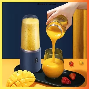 MÁY XAY MINI 6 LƯỠI 2 CỐI 300ML, Phù Hợp Mang Theo Đi Làm Đi Du Lịch Hằng Ngày