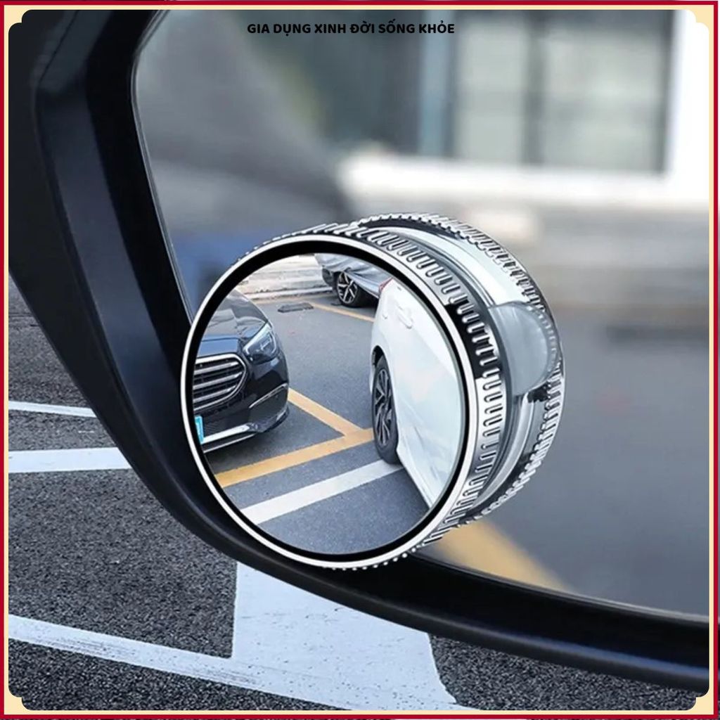 GƯƠNG CẦU LỒI XOAY 360 HÍT KÍNH TIỆN LỢI, Chống Điểm Mù Hiệu Quả Khi Lái Xe, Tăng Góc Quan Sát Khi Di Chuyển