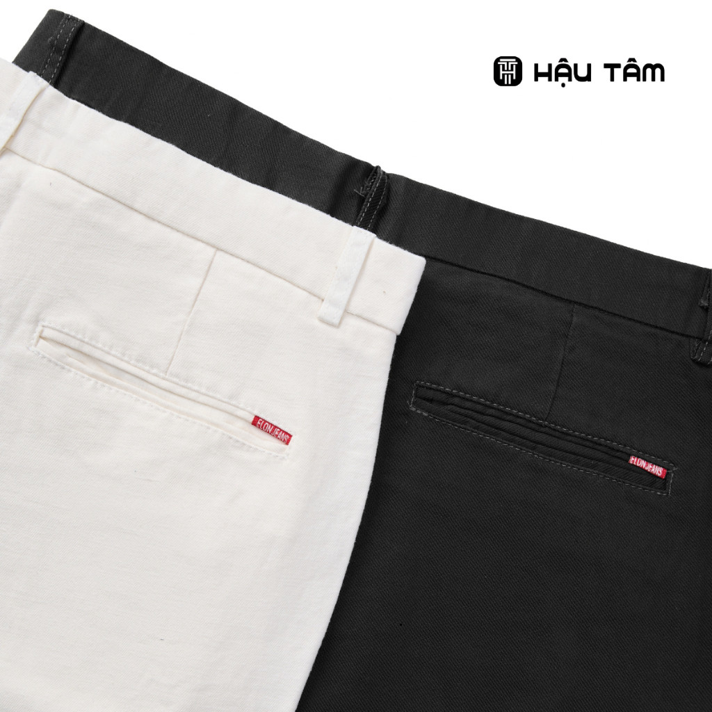 Quần kaki nam ống đứng Hậu Tâm túi vip đồng hồ, cotton 95% co giãn 5%, không xù, không phai màu