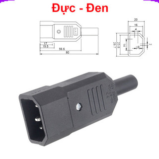 Đầu Nối Nguồn AC Vặn Vít 3 Chân Cắm 10A 250V Chân Đồng Chịu Tải Cho Các Thiết Bị Điện