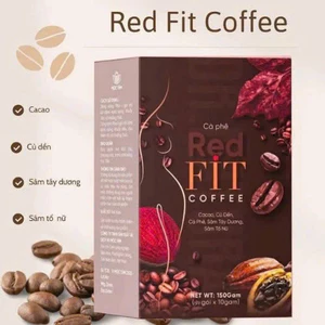 Cà Phê Red Fit Mộc Tâm Hộp 12 Gói Chính Hãng Cao Cấp - Cà phê kiểm soát cân nặng cho chị em giữ dáng đẹp da an toàn