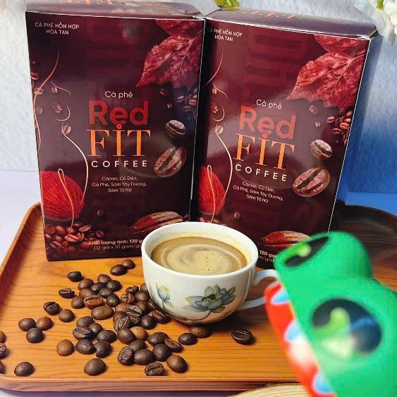 Cà Phê Red Fit Mộc Tâm Hộp 12 Gói Chính Hãng Cao Cấp - Cà phê kiểm soát cân nặng cho chị em giữ dáng đẹp da an toàn