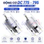 Động cơ DC 775/795 tốc độ cao điện áp 12V