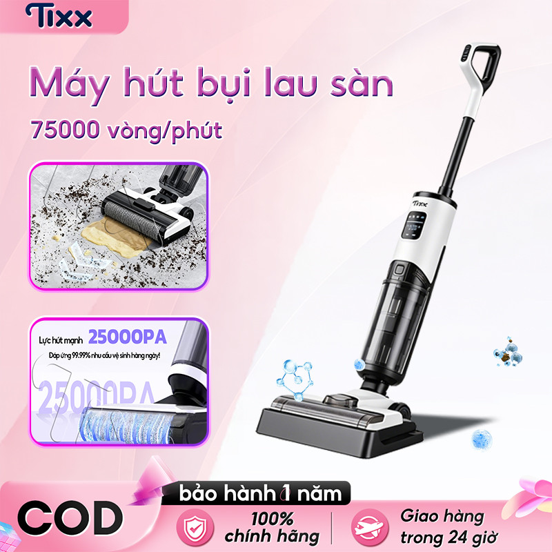 TIXX Máy hút bụi lau sàn Lực hút 25000PA Đa năng Tự động vệ sinh máy hút bụi lau nhà