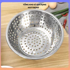 RỔ INOX 304 CAO CẤP AN TOÀN TUYỆT ĐỐI CHO SỨC KHỎE - Rổ inox đựng thực phẩm, rổ rửa rau củ, inox không gỉ