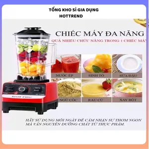 MÁY XAY SINH TỐ CÔNG NGHIỆP SILVER CREST SC-1589 4500W - Máy xay đa năng 2 cối dung tích lớn, xay đá, xay thịt, máy xay