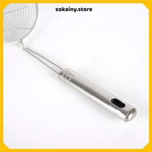 VỢT VÒNG INOX VỚT ĐỒ ĂN CHIÊN RÁO DẦU - Vợt chiên đa năng, trụng mì, cá viên, khoai tây, cán inox có lỗ treo