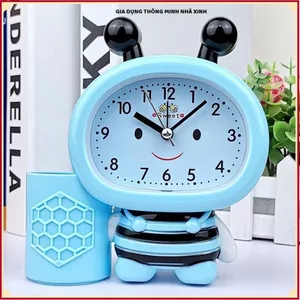 ĐỒNG HỒ BÁO THỨC HÌNH CON ONG DỄ THƯƠNG, ĐỒNG HỒ ĐỂ BÀN CHO BÉ, Đồng Hồ Báo Thức Trang Trí Phòng Ngủ Xinh Xắn