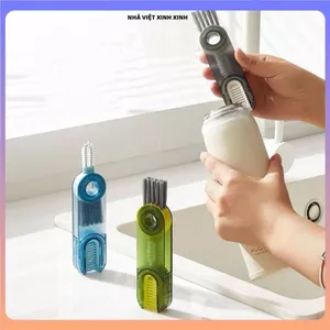 CỌ VỆ SINH LY CỐC ĐA NĂNG 3IN1, DỤNG CỤ VỆ SINH BÌNH NƯỚC XOAY 360, Cọ Rửa Ly Cốc Tiện Dụng Làm Sạch Hiệu Quả