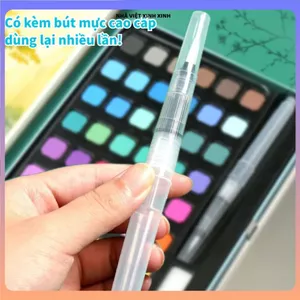 BỘ MÀU NƯỚC DẠNG BÁNH CHẤT LƯỢNG, MÀU LÊN CHUẨN DỄ TÔ VẼ, Bộ Màu Vẽ Thích Hợp Cho Bé Và Người Lớn