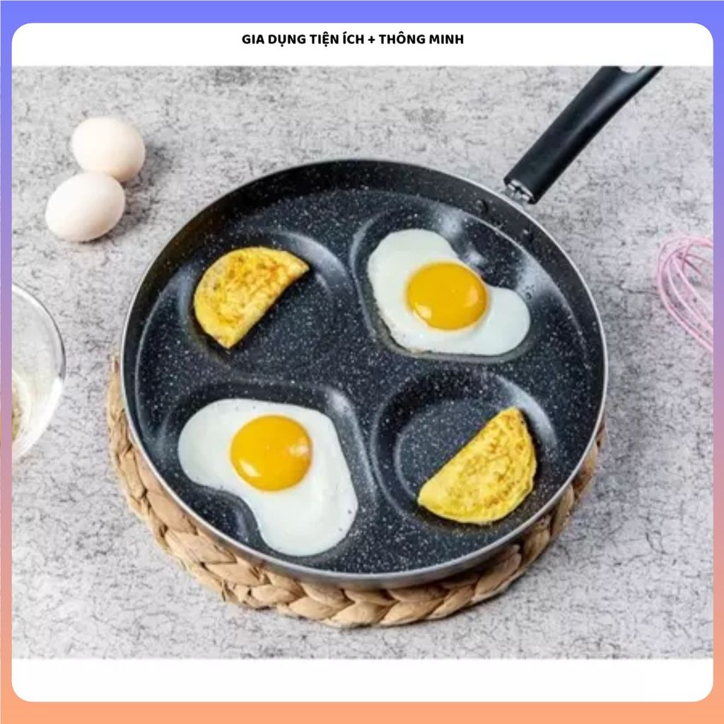 (COMBO 2) CHẢO CHIÊN RÁN TRỨNG 4 NGĂN TIỆN DỤNG,Chiên Trứng Và Chế Biến Món Ăn Tiện Lợi, Chất Liệu Bền Đẹp Sử Dụng Lâu