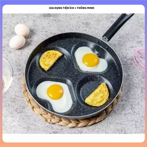 CHẢO CHIÊN RÁN TRỨNG 4 NGĂN TIỆN DỤNG,Chiên Trứng Và Chế Biến Món Ăn Tiện Lợi, Chất Liệu Bền Đẹp Sử Dụng Lâu