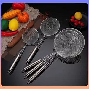 VỢT LẨU NẤU RÁN CHIÊN 13CM 15CM, CHAO VỚT THỨC ĂN INOX, Bền Đẹp Sáng Bóng, Dễ Vệ Sinh