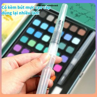 BỘ MÀU NƯỚC DẠNG BÁNH CHẤT LƯỢNG, MÀU LÊN CHUẨN DỄ TÔ VẼ, Bộ Màu Vẽ Thích Hợp Cho Bé Và Người Lớn