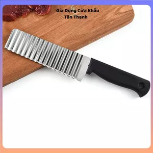DAO CẮT LƯỢN SÓNG TẠO KIỂU RAU CỦ CAO CẤP - Dao cắt khoai tây, thạch rau câu, lưỡi thép không gỉ