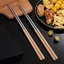 ĐŨA CHIÊN THỨC ĂN THÉP KHÔNG GỈ CÁN GỖ 38.5CM - Đũa chiên inox cao cấp, chống nóng, gắp đồ chiên