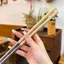 ĐŨA CHIÊN THỨC ĂN THÉP KHÔNG GỈ CÁN GỖ 38.5CM - Đũa chiên inox cao cấp, chống nóng, gắp đồ chiên