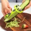 DAO BÀO 3IN1 ĐA NĂNG CÁN NHỰA XANH - Dao gọt vỏ rau củ, bào sợi, bào lát mỏng, lưỡi inox sắc bén