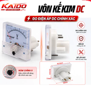 Vôn kế kim hiển thị điện áp DC 5V - 300V