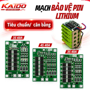 Mạch Sạc Bảo Vệ Pin Lithium 3S/4S 40A 60A 18650 BMS 11.1V 12.6V/14.8V 16.8V