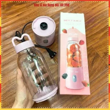 MÁY XAY SINH TỐ MINI DELIYA 500ML, Máy Xay Cầm Tay, Cốc Xay Sinh Tố, Máy Xay Sạc USB, Xay Hoa Quả, Xay Rau Củ, Lưỡi Dao