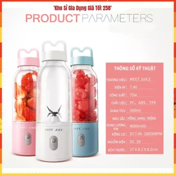 MÁY XAY SINH TỐ CẦM TAY DELIYA 500ML, Máy Xay Sinh Tố Mini, Cốc Xay Cầm Tay, Máy Xay USB, Xay Trái Cây, Xay Sinh Tố,