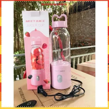 MÁY XAY SINH TỐ MINI DELIYA 500ML, Máy Xay Cầm Tay, Cốc Xay Sinh Tố, Máy Xay Sạc USB, Xay Hoa Quả, Xay Rau Củ, Lưỡi Dao