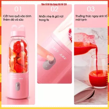 MÁY XAY SINH TỐ CẦM TAY DELIYA 500ML, Máy Xay Sinh Tố Mini, Cốc Xay Cầm Tay, Máy Xay USB, Xay Trái Cây, Xay Sinh Tố,