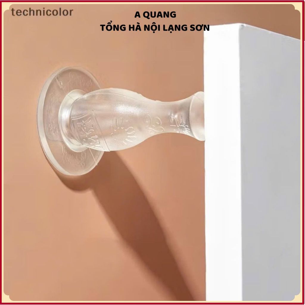 (COMBO 5) CHẶN CỬA SILICON TỰ DÍNH TRONG SUỐT ĐA NĂNG - Chống đập cửa, giảm chấn, bảo vệ tường, dễ dàng lắp đặt