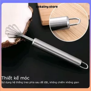 DAO NẠO DỪA SỢI INOX KHÔNG GỈ - Dụng cụ bào dừa, nạo dừa tươi, lưỡi thép bền đẹp, dễ sử dụng