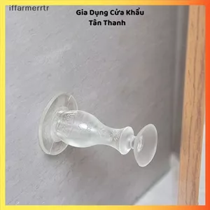 DỤNG CỤ CHẶN CỬA SILICON TRONG SUỐT TỰ DÍNH CAO CẤP - Chống va đập, giảm tiếng ồn, bảo vệ tường và tay nắm cửa