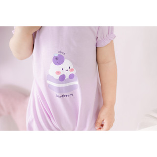 NBAN (3M-24M) Bộ body đùi bé gái cộc tay Blue Berry cotton thoáng mát,mặc đi chơi, đi học-CANDY5.25