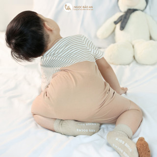 M&B (3M-24M) Body đùi bé trai cộc tay Sóc & Hạt Dẻ, mềm mại thoáng mát thời trang bé trai-SOC5.25