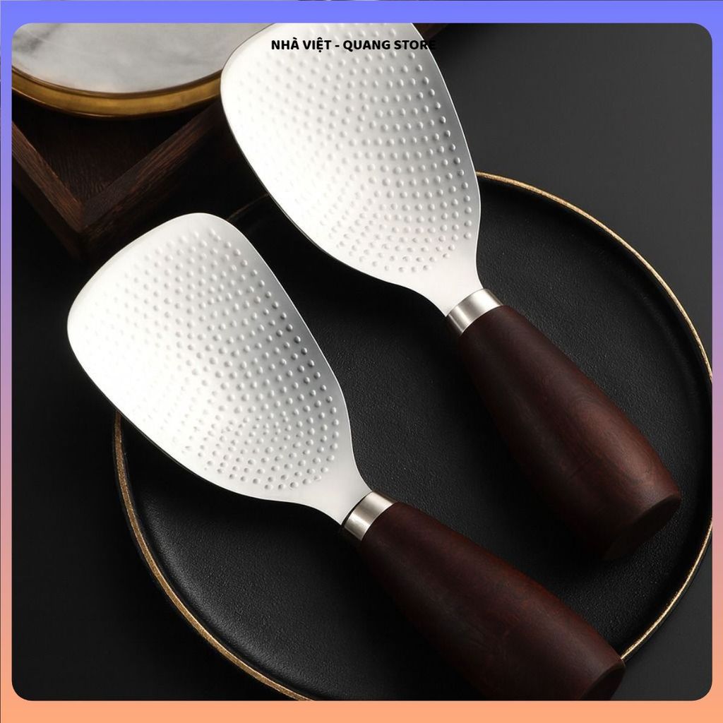 (COMBO 2) SET MUÔI XỚI CƠM INOX 304 BỀN ĐẸP, TAY CẦM CHẮC CHẮN, DỄ DÙNG CHO NỒI CƠM ĐIỆN