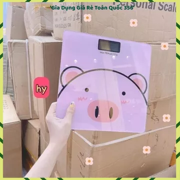 CÂN ĐIỆN TỬ SỨC KHỎE THÔNG MINH HÌNH LỢN HỒNG, Cân Điện Tử Hình Heo, Cân Sức Khỏe Gia Đình, Cân Kỹ Thuật Số,Độ Chính XáC