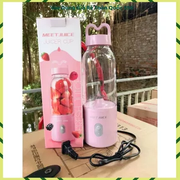 MÁY XAY SINH TỐ MINI DELIYA 500ML, Máy Xay Cầm Tay, Cốc Xay Sinh Tố, Máy Xay Sạc USB, Xay Hoa Quả, Xay Rau Củ, Lưỡi Dao