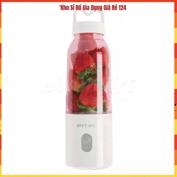 MÁY XAY SINH TỐ MINI DELIYA 500ML, Máy Xay Cầm Tay, Cốc Xay Sinh Tố, Máy Xay Sạc USB, Xay Hoa Quả, Xay Rau Củ, Lưỡi Dao