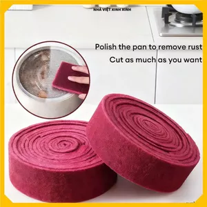 MIẾNG CỌ RỬA CHÁY NỒI XOONG CHẢO 1M, CHÀ BÓNG KIM LOẠI ĐA NĂNG, Cuộn Tiết Kiệm Dễ Dùng