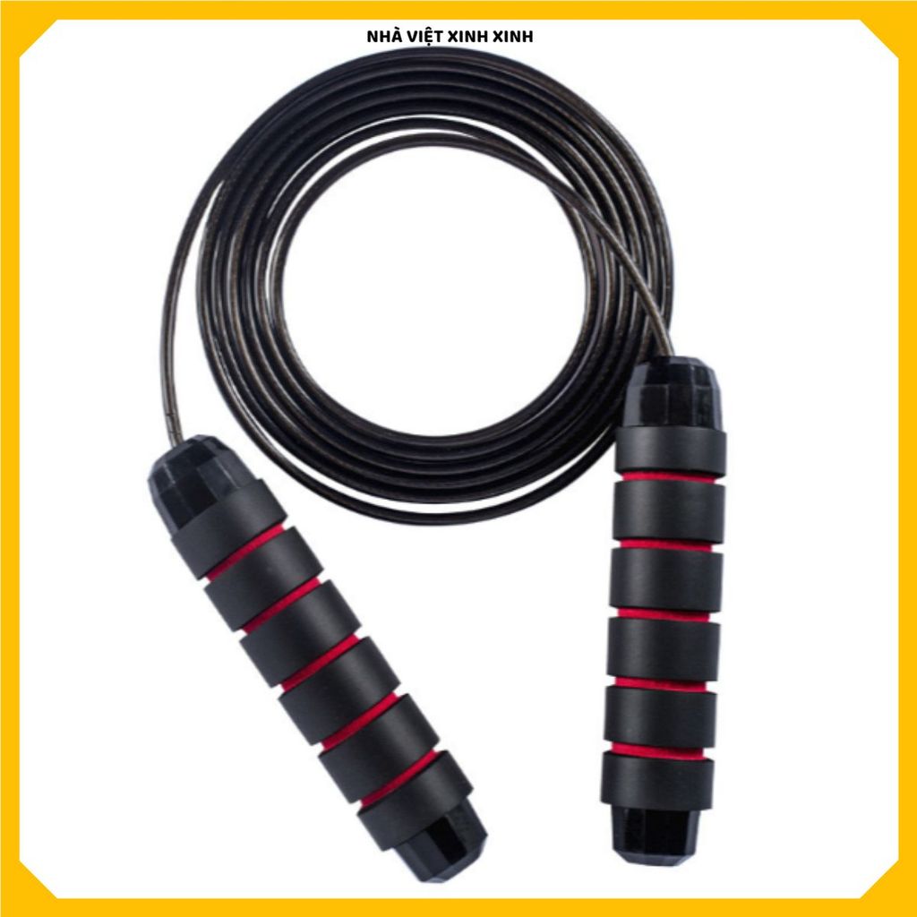 DÂY NHẢY TẬP THỂ DỤC GIÁ RẺ, LÕI THÉP BỀN CHẮC CHỊU LỰC, Dễ Điều Chỉnh Chiều Dài, Cầm Nắm Thoải Mái