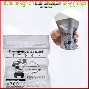 TÚI TIỂU DU LỊCH 700ML SIÊU THẤM HÚT CAO CẤP - Túi vệ sinh khẩn cấp, dùng một lần, chống mùi, gọn nhẹ