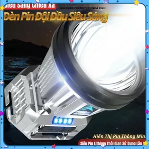 ĐÈN PIN ĐỘI ĐẦU PROKI SIÊU SÁNG CHỐNG THẤM NƯỚC, Sử Dụng Liên Tục 3 Năm, Bảo Hành 2 Năm
