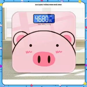 CÂN ĐIỆN TỬ HÌNH HEO HỒNG MINI THÔNG MINH, CÂN CHÍNH XÁC CAO, Kiểu Dáng Đáng Yêu, Dễ Sử Dụng