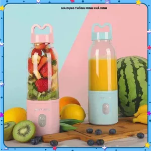 MÁY XAY SINH TỐ MINI CẦM TAY MEET JUICE 500ML, CÔNG SUẤT LỚN PIN SẠC, Nhẹ Gọn Tiện Lợi, Bảo Hành 24 Tháng