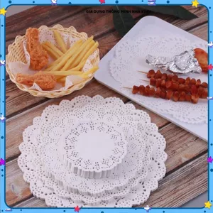 GIẤY THẤM DẦU 140 TỜ, GIẤY LÓT THỰC PHẨM HOA VĂN, Thích Hợp Chiên Rán, Giữ Món Ăn Ngon