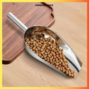 XẺNG XÚC THỰC PHẨM INOX DÀI 20CM - Muỗng xúc đá viên, xúc ngũ cốc, hạt khô, tiện dụng nhà bếp