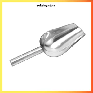 MUỖNG XÚC ĐÁ VIÊN INOX 20CM ĐA NĂNG - Xẻng xúc gạo, xúc thực phẩm, inox chống gỉ, dễ vệ sinh