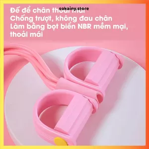DÂY KHÁNG LỰC 6 DÂY TẬP YOGA ĐA NĂNG - Dây kéo tập bụng, tập lưng, tập cơ toàn thân, đàn hồi bền bỉ