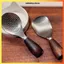 MUÔI XỚI CƠM INOX 304 CÁN GỖ CHỐNG DÍNH - Thìa xới cơm cao cấp, thép không gỉ, an toàn cho sức khỏe