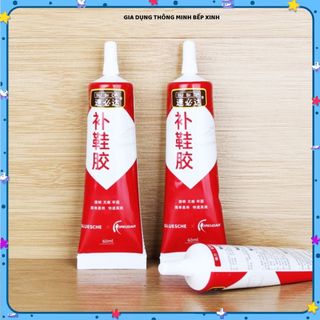KEO DÁN GIÀY ĐỎ THỂ THAO SIÊU DÍNH 60ML, KEO DÁN TRONG SUỐT DÙNG NHIỆT, Bám Dính Chắc Chắn, Phù Hợp Nhiều Loại Giày